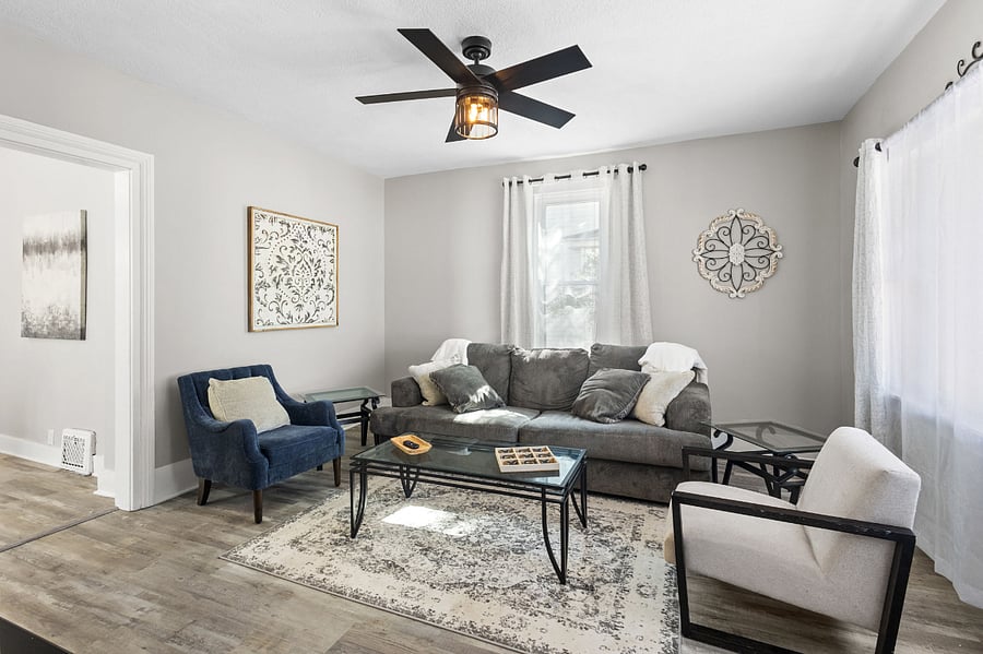 first floor shared living room.