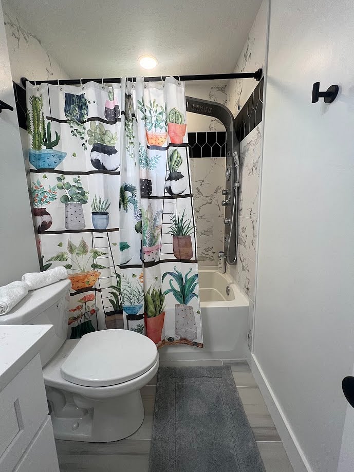Bathroom 1 (Downstairs) with Shower Tower System