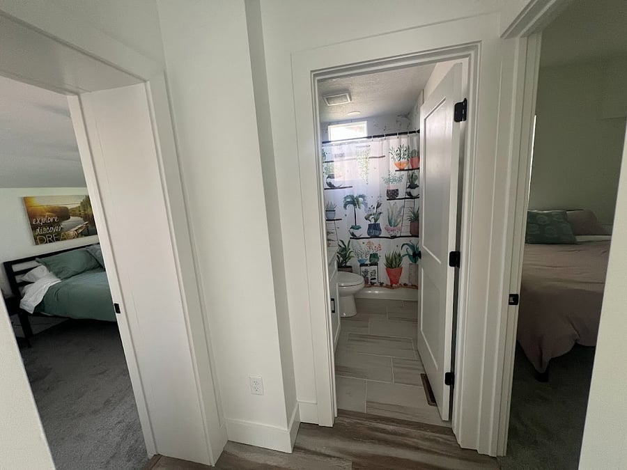 Orientation of Bedroom 2, Bathroom 1, and Bedroom 3