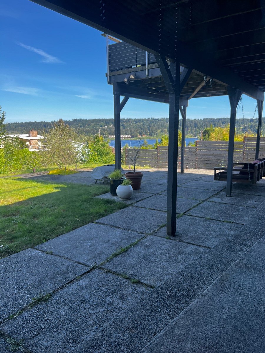 view from bedroom (private patio)