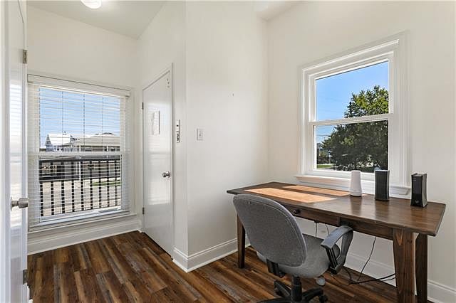 This is the office area located between the laundry/pantry and the elevator.