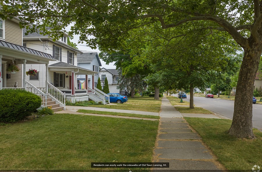 Very walkable street.