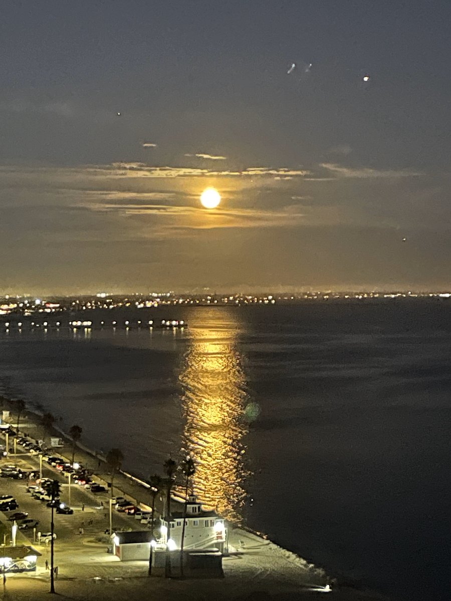 Moonrise view from your unit.