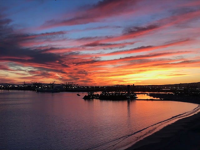 Sunset view from your unit.