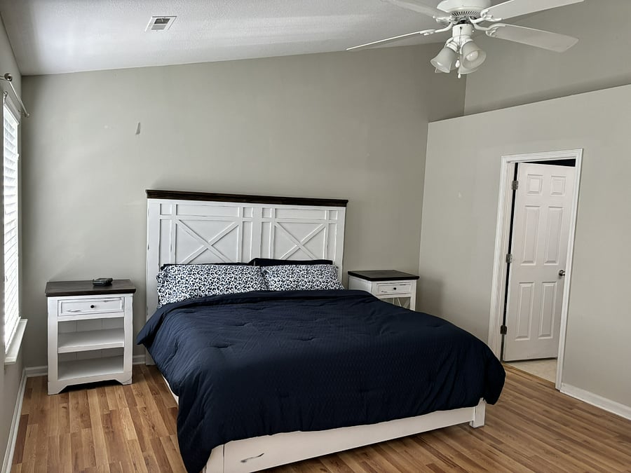 Primary bedroom, king bed