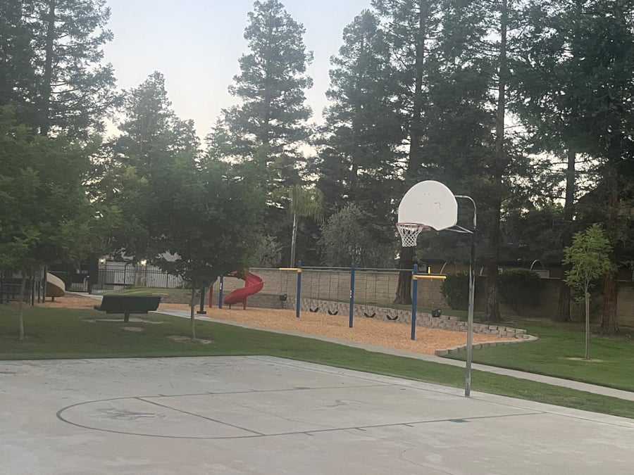 Clubhouse BBQ area, park and basketball court