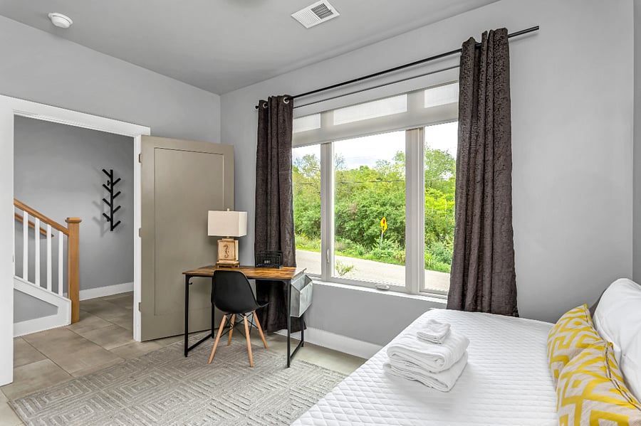 Bedroom 1 is on the entry level 