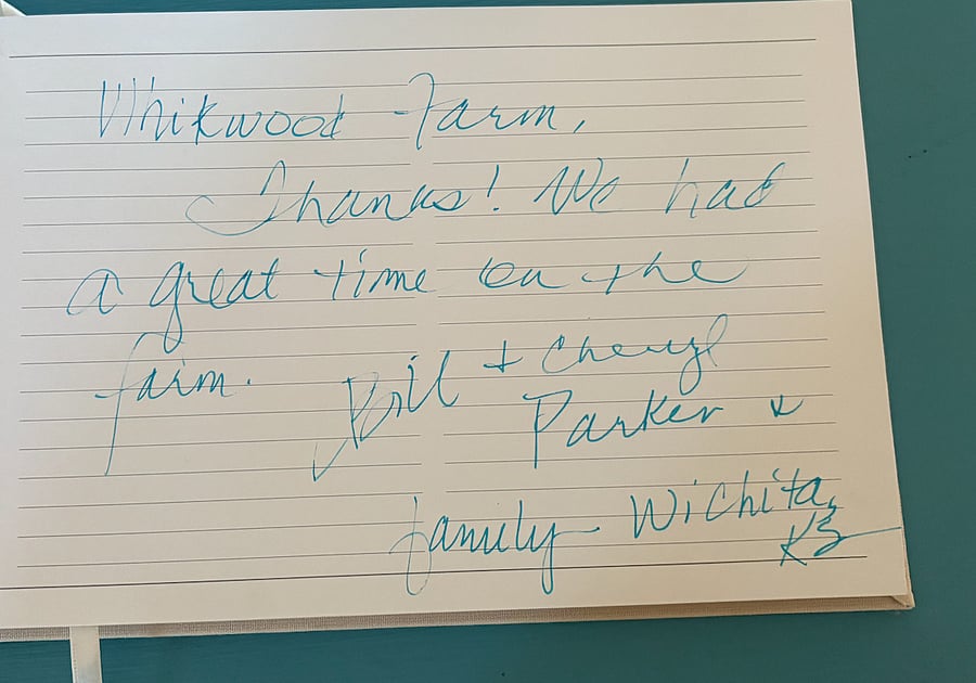 Review from guestbook.