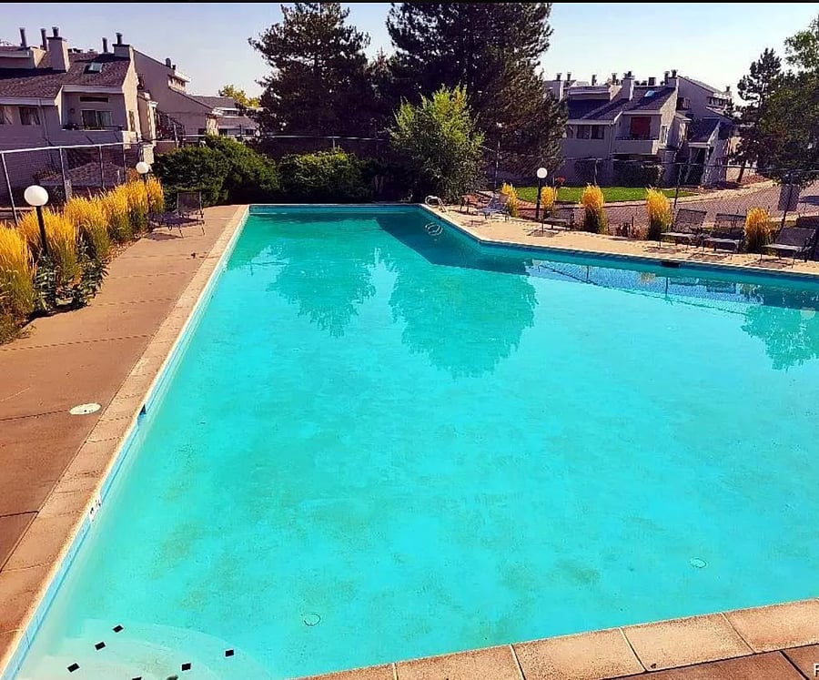 Swim laps or sunbathe with a heated lap pool with a private key to access
