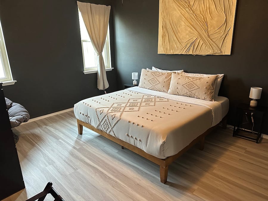 Master bedroom with King bed