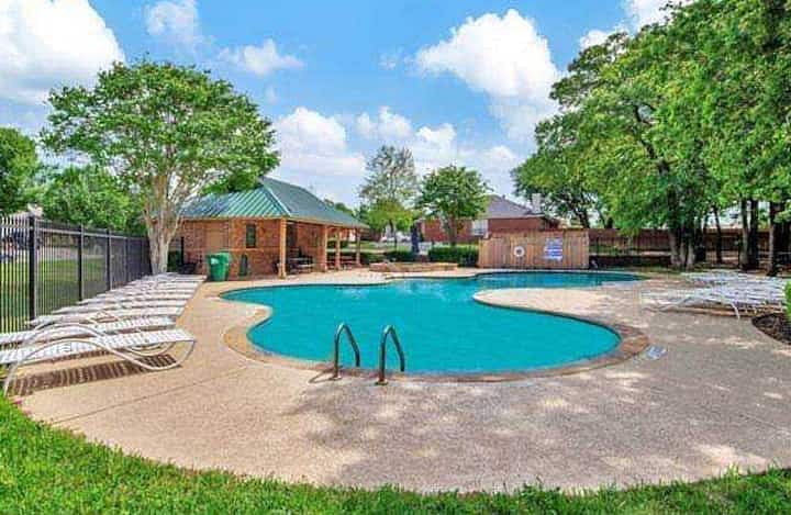 Subdivision pool directly across the street