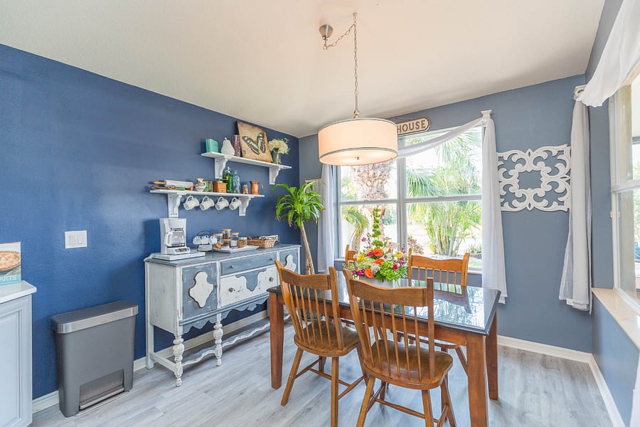 Casual dining area.