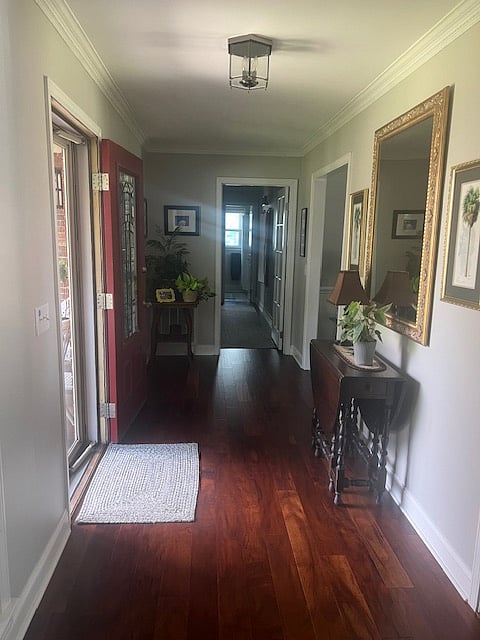 Foyer and hall to three bedrooms