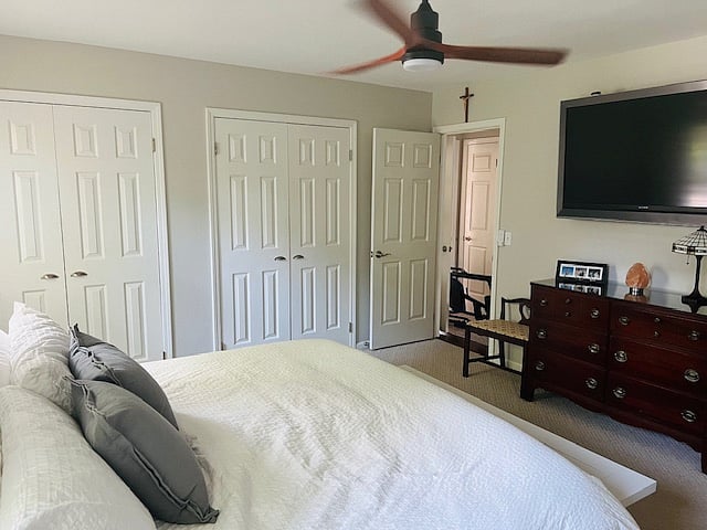 Master Bedroom His and Her Closets