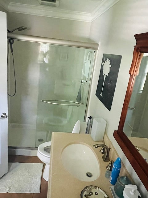 Master Bath - double sink and walk-in shower