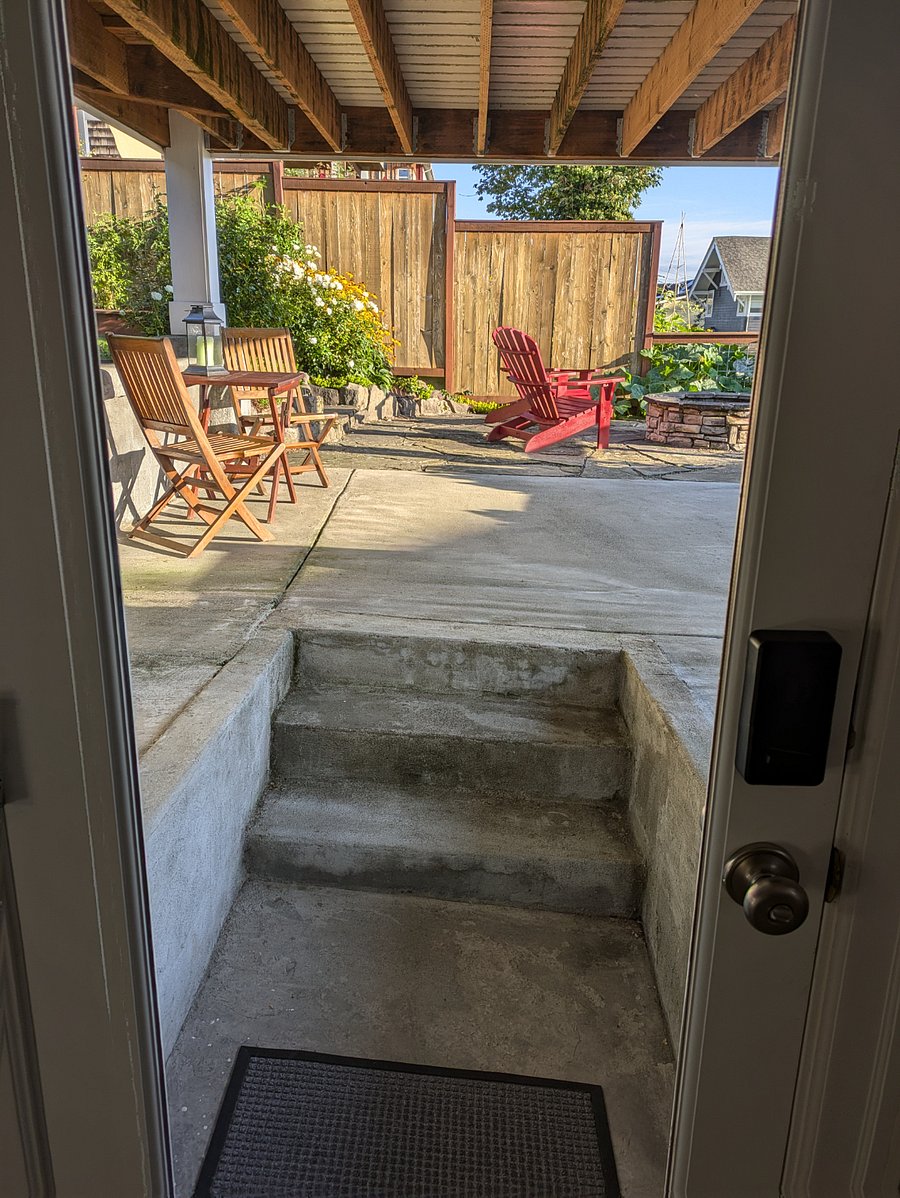 View of patio from entrance