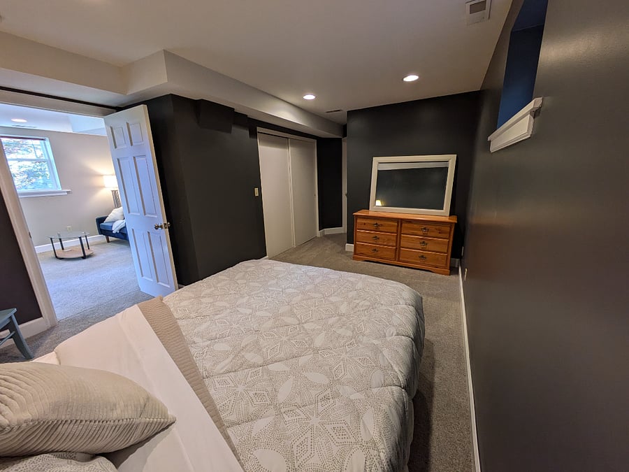 Bedroom with living space