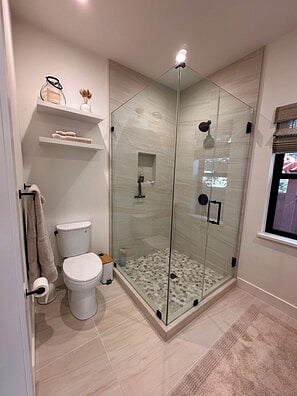 Master bedroom bathroom.