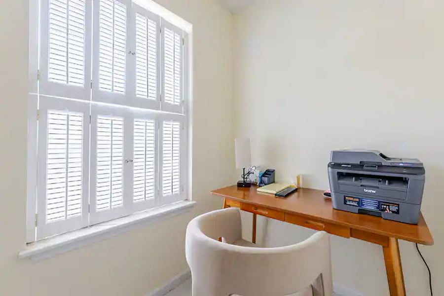 The house has it all! This area is drafted to meet all your business needs.