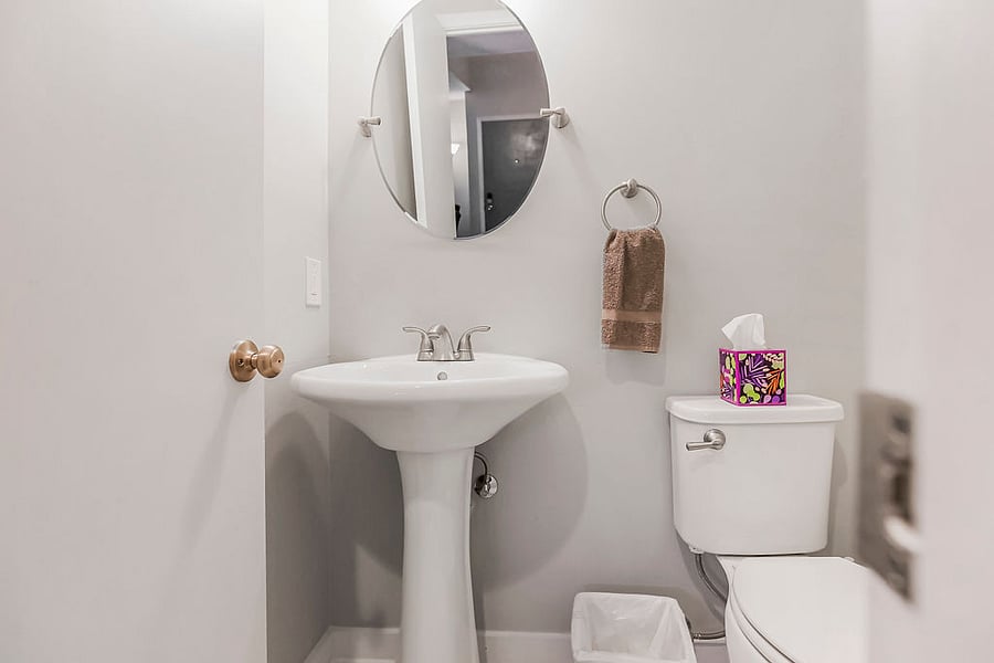Half bath on main floor