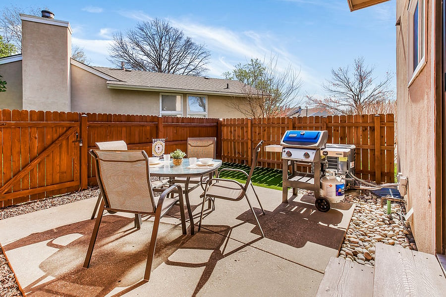Enclosed Private Patio