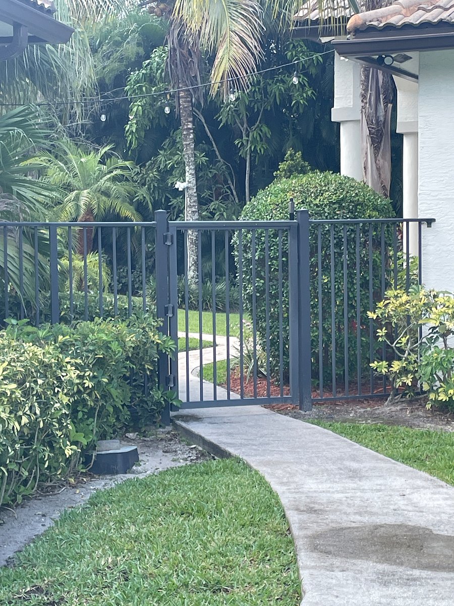 Gate to front entrance