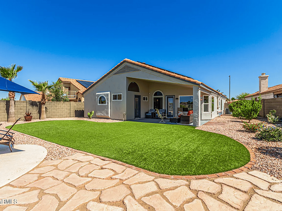 Backyard turf