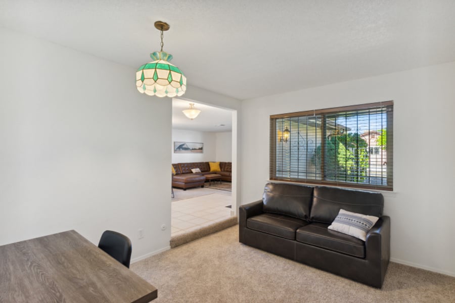 Office with sofa bed