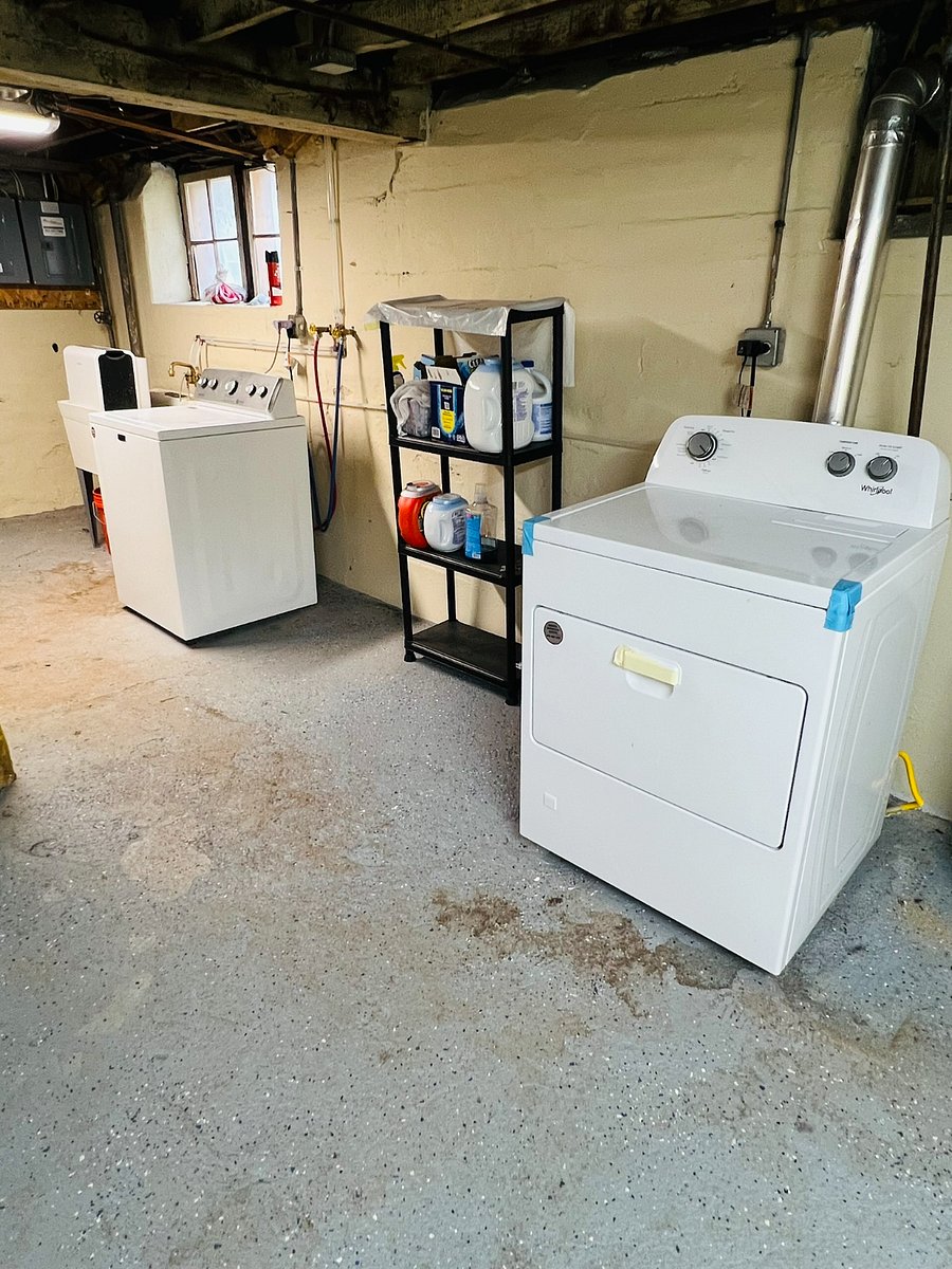 Shared washer/dryer in basement. Accessed through exterior entrance.