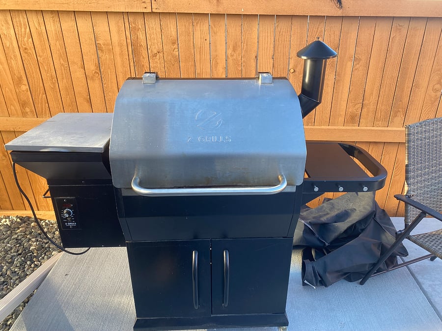 Z Grills Pellet Smoker with large capacity.  