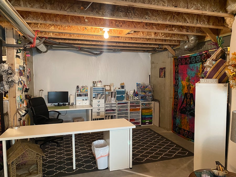 If you love a good craft day, you will love this shared area.