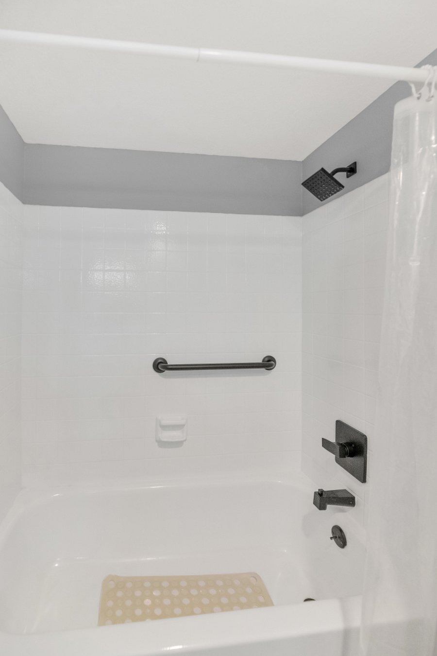 Private area for toilet and shower/tub