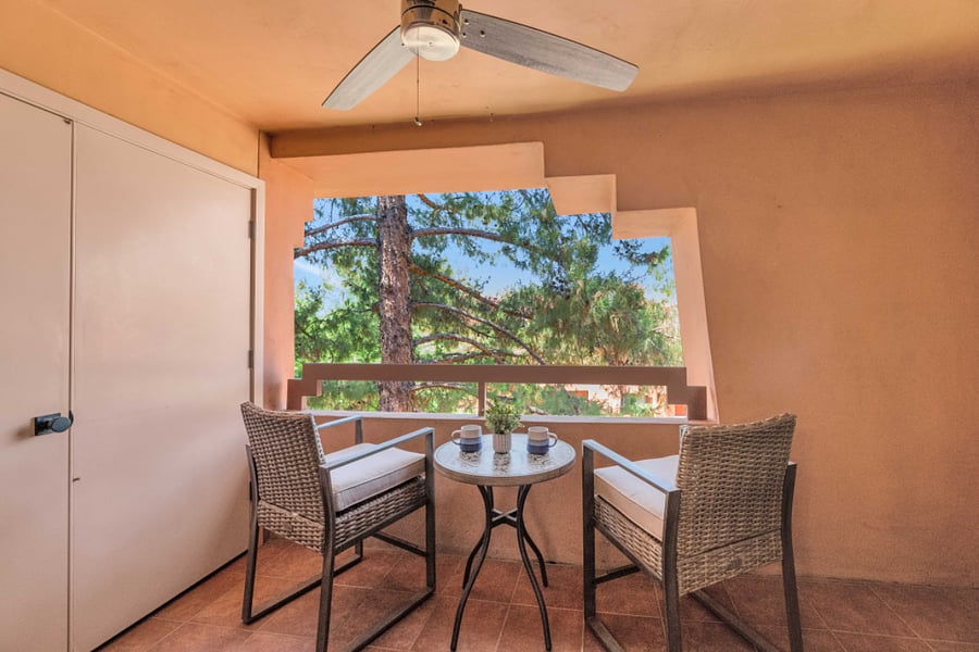 Private patio w/ access from Primary bedroom & Family room