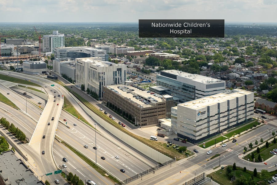 Nationwide Children's Hospital 1.4 miles away.