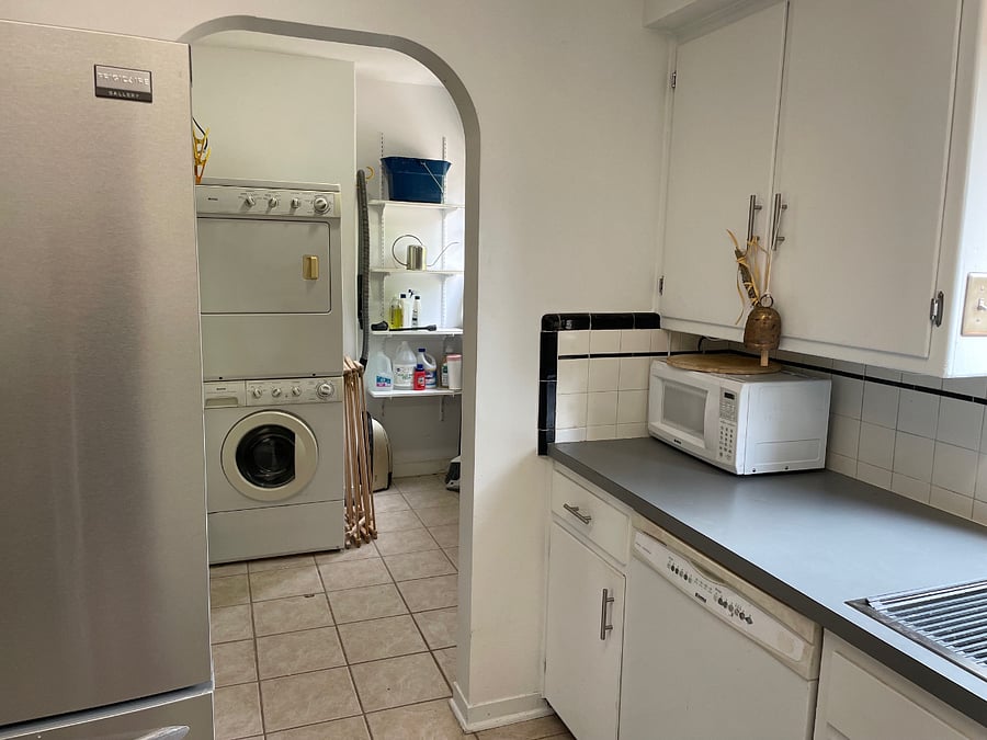 Laundry off kitchen