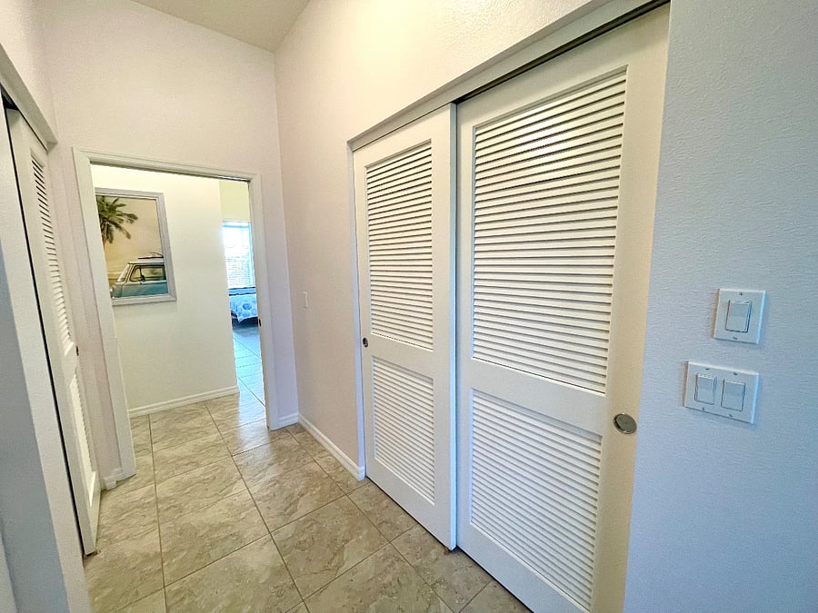 Primary Bedroom entryway with Closets