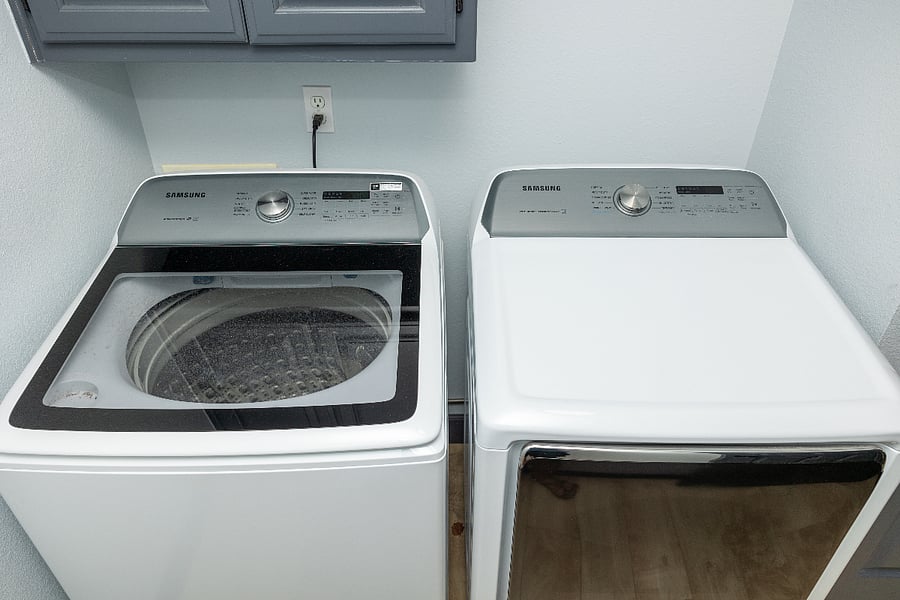 New washer and dryer
