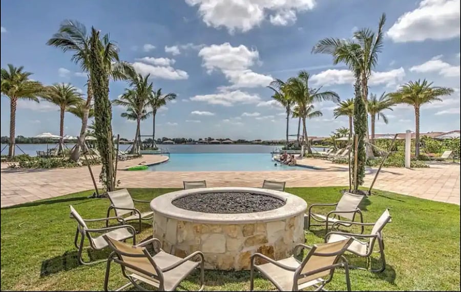 Fire pit & pool