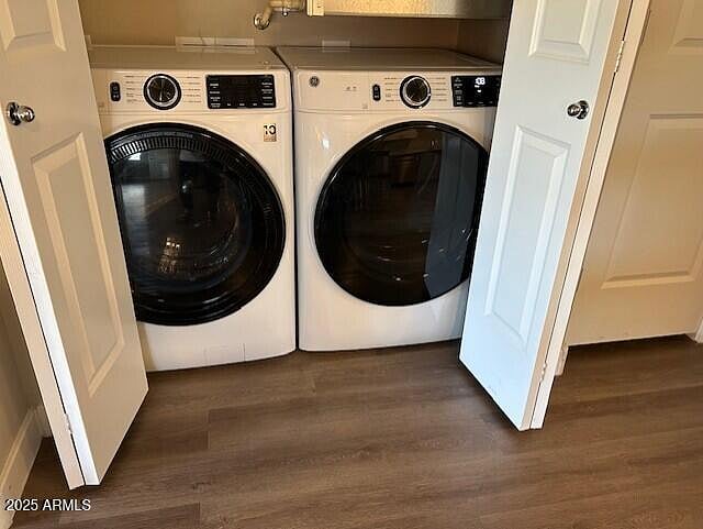 Full size washer and dryer in unit