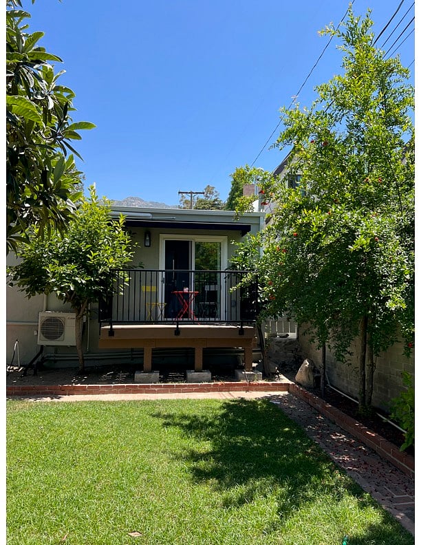 Private patio