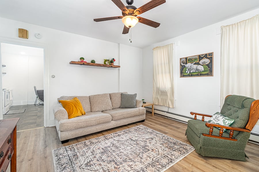 Spacious and cozy living area