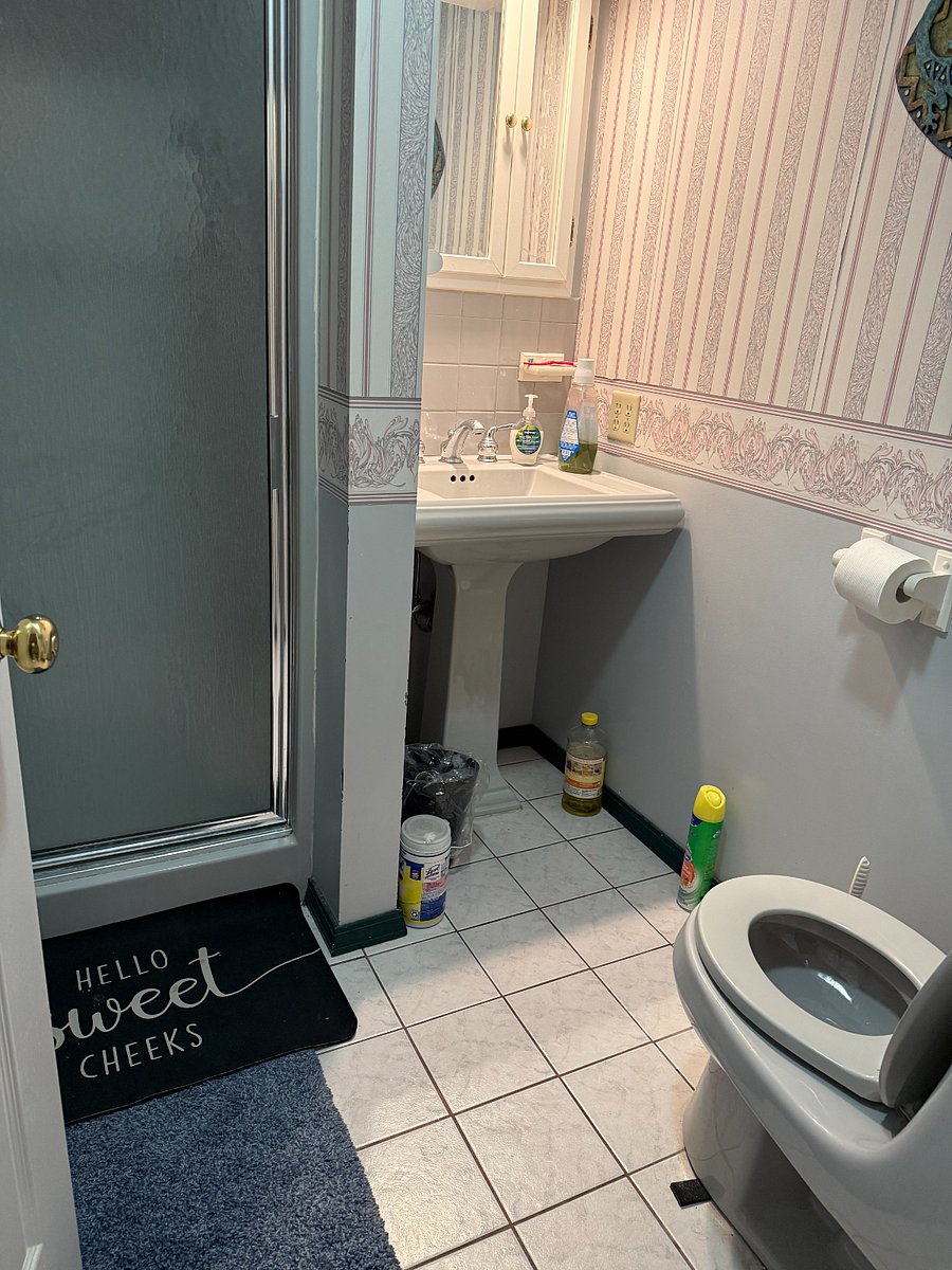 Shower and toilet and sink. All yours. Not shared. 