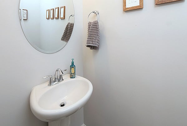 1/2 bathroom downstairs