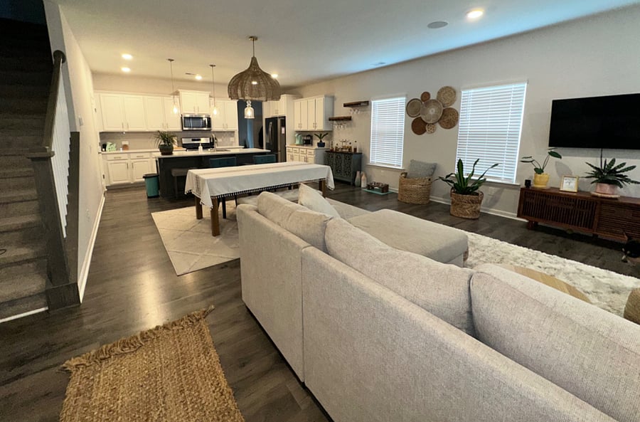 Spacious Living Area once you walk through the front door