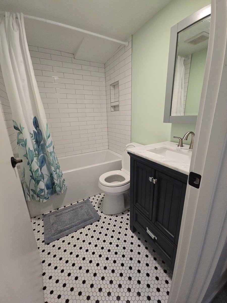 Completely new bathroom