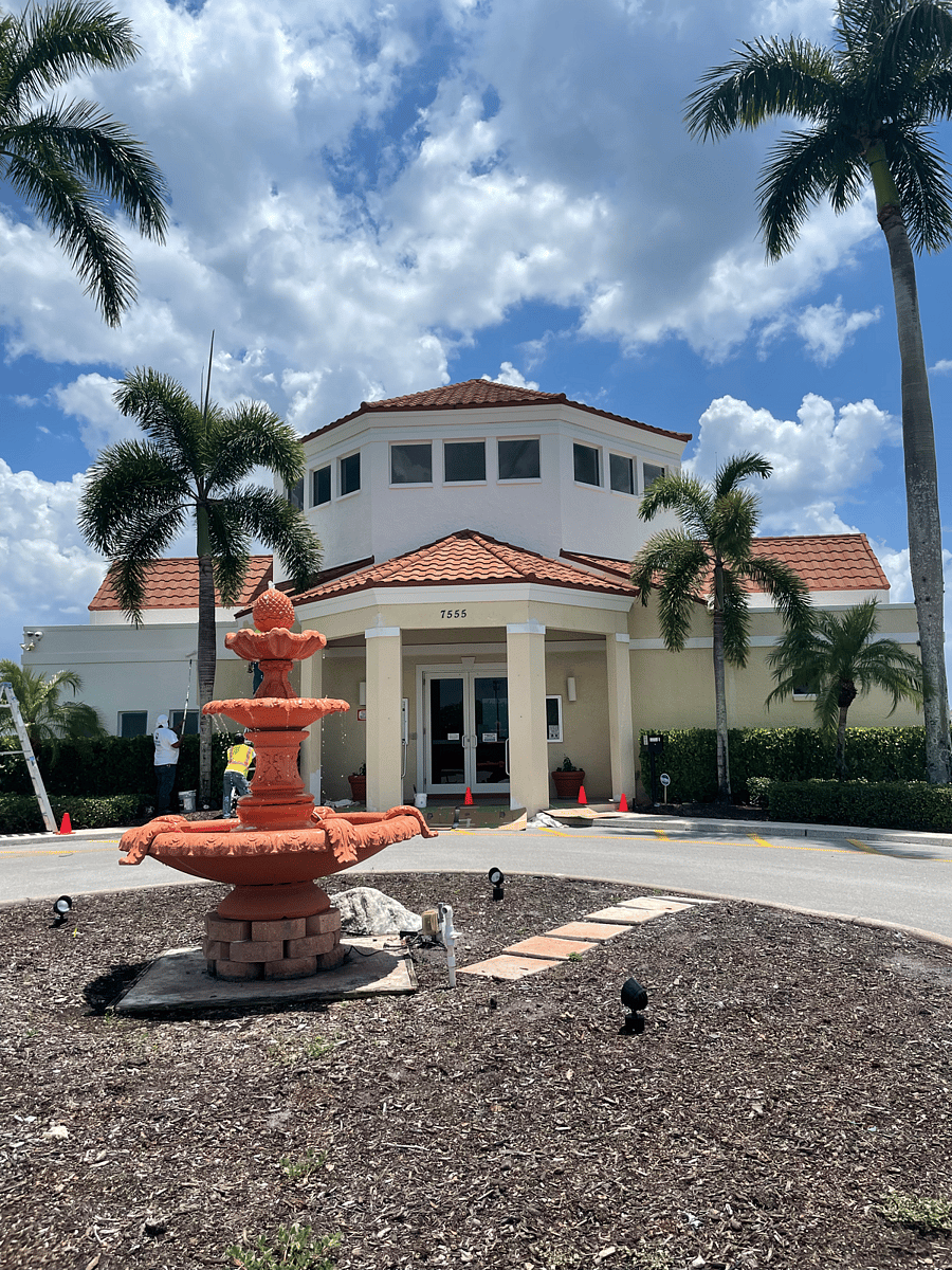 Clubhouse exterior