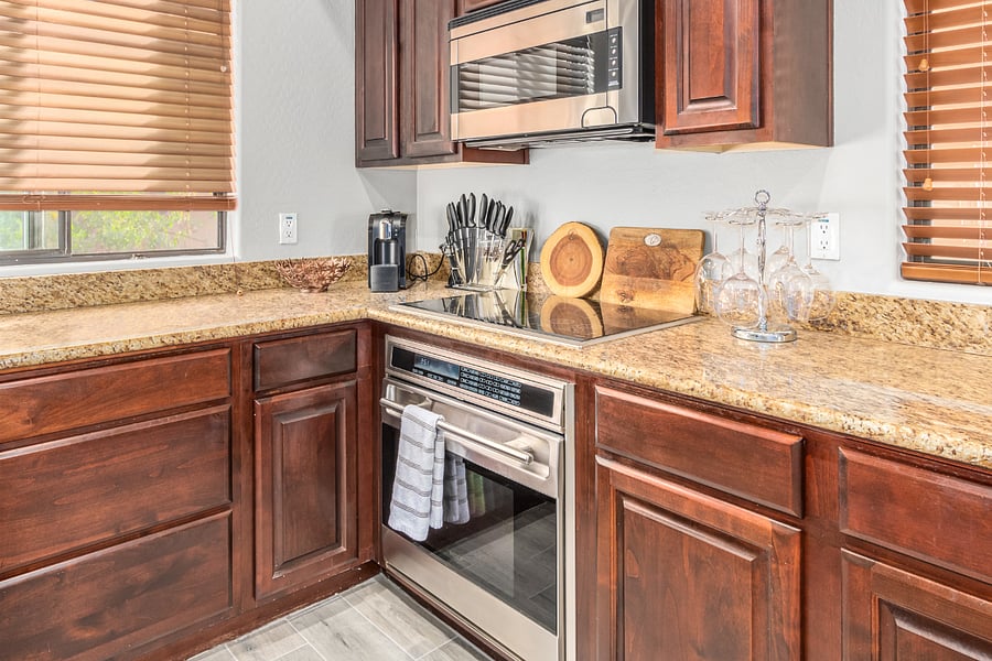 Kitchen with Wolf Oven Range