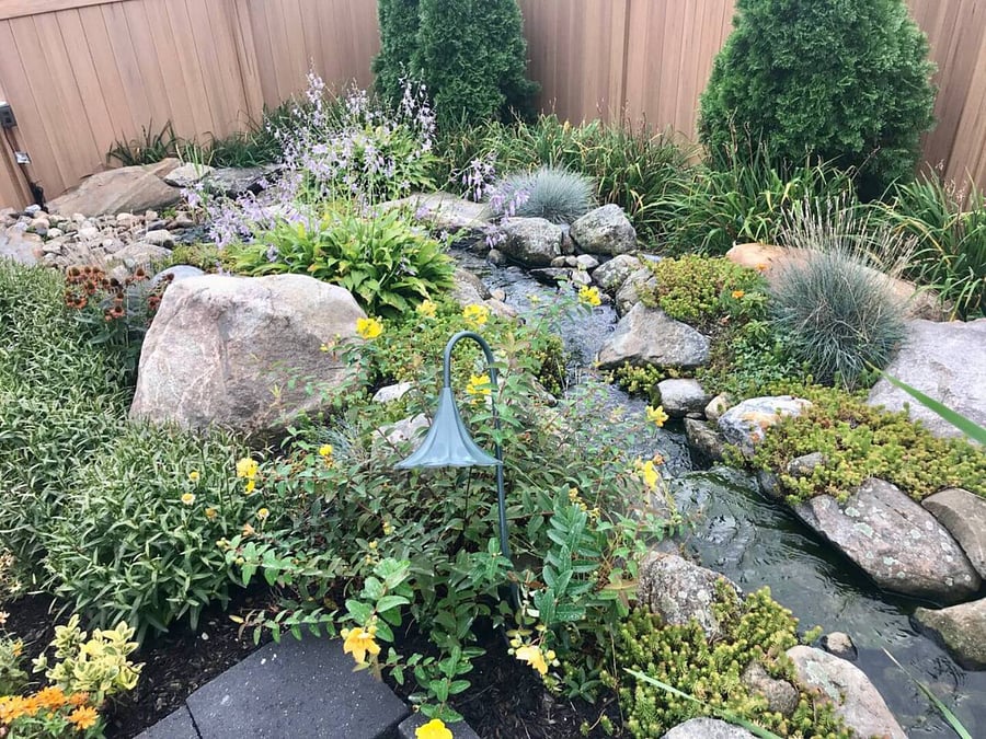 [Backyard] Picture yourself relaxing in the garden listening to the sound of the water flowing