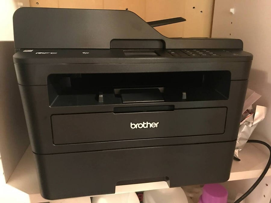 [Hallway] Brother Laser All-in-One Multi-function Printer features 2-sided, copying & scanning. Paper provided.
