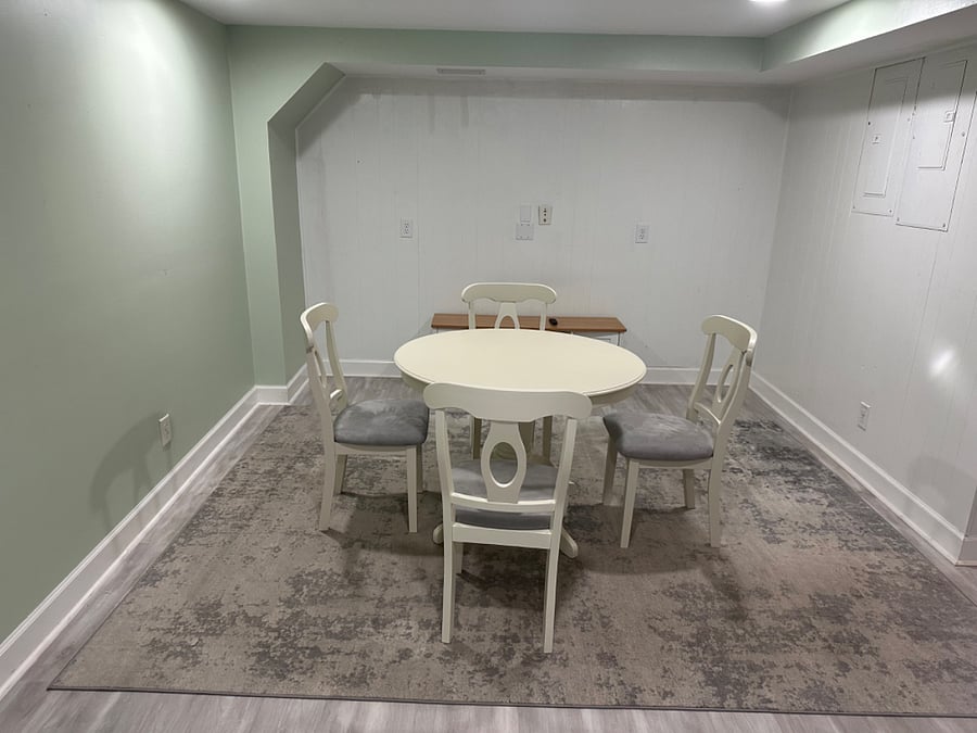 Dining area - will add artwork behind table (or bring your own)!
